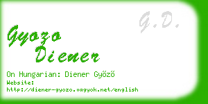 gyozo diener business card